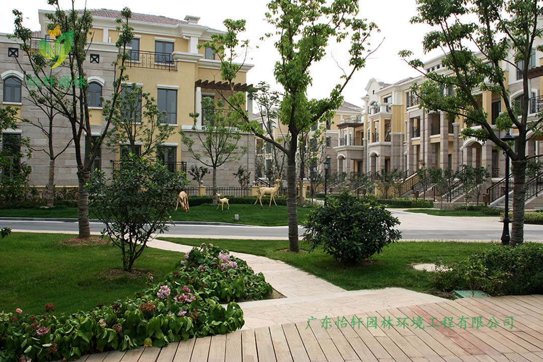 碧桂園華府別墅綠化景觀設(shè)計實景圖